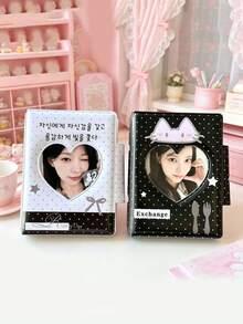 1 件装 Bow Cat One Palace 网格卡片簿 3 英寸相册 Love Bean 小卡片收纳册 - 彩色 - 查看 2