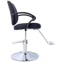 Hair Salon Chair Styling Heavy Duty Hydraulic Pump Barber Chair Beauty Shampoo Barbering Chair For Hair Stylist Women Man With Barber Cape Black - Black + PU1 - View 6