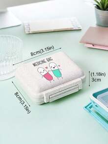 Mini 6-Compartment Portable Pill Box, Medicine Storage Box, Travel Pill Box, Printed With "My Pill Box" And Pill Pattern, 6-Compartment Small Pill Box, Sealed Pill Packaging Storage Box, 6-Day Weekly Pill Storage Box, Travel Essential Pill Box, Daily Vitamin Pill Box, Pocket Pill Box Storage Box, Exquisite Storage Box, Family Essential, Travel Essential - Multicolor - View 11