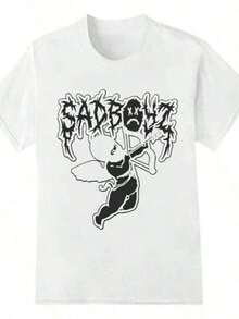 Sad Boyz T-Shirt EBY7 - White - View 1