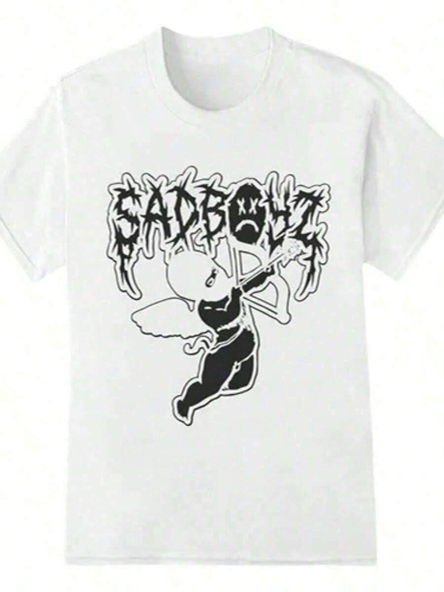Sad Boyz T-Shirt EBY7 - White - View 1