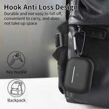 Set de 5 piezas Estuche de almacenamiento para auriculares Apple Pro, con mosquetón de acero inoxidable, bolsa de almacenamiento y cordón - Multicolor - Ver 4