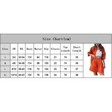 Female Suit Set, Summer Solid Color Turn-Down Collar Long Sleeve Shirt+ Short Pants for Ladies, Green/Orange/Yellow - Amarillo - Ver 9