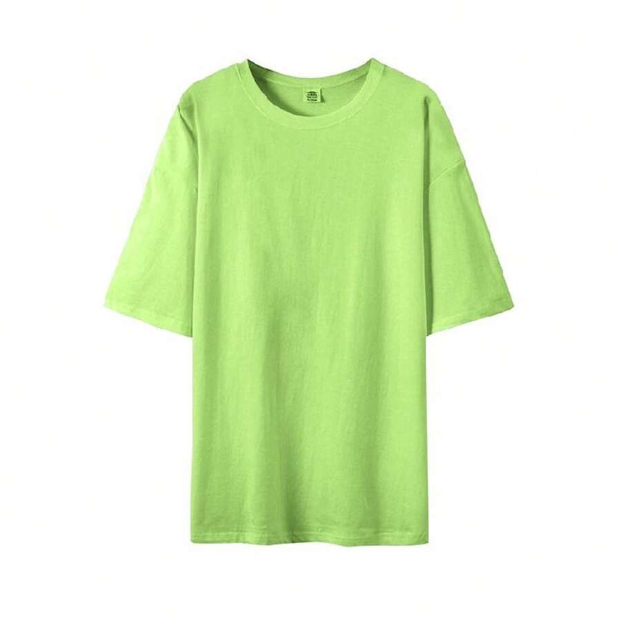 Women's Casual Printed T-Shirt, Short Sleeves, Round Neck, Spring/Summer Urban Fashion Unisex T-Shirt. WHZ8 - Avocado Green - View 1