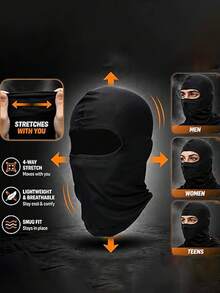 1/3/5pcs Outdoor Windproof Balaclava Mask, Cycling Face Cover, Helmet Liner, Physical UV Protection & Breathable Head Wrap - Multicolor - View 4