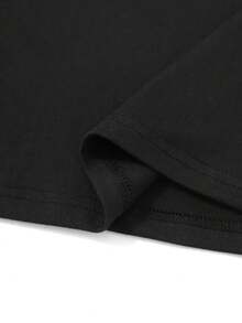 Camiseta de Mujer, Moda Mexicana, Estilo Casual, Estampado de Sol y Luna, Manga Corta, Cuello Redondo, Transpirable, Tops para Salir de Noche para Mujer - Negro - Ver 4