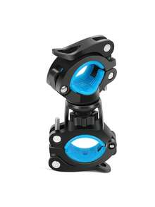 1pc Bicycle Flashlight Holder Lamp, Mountain Bike Night Riding Front Light Fixed Bracket Clip Cycling Accessories - Multicolor - View 3