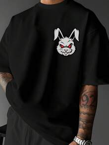 Men T-Shirts - 黑色 - 查看 2