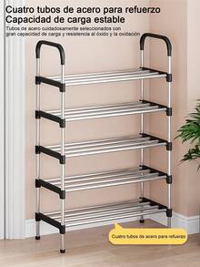 Storage Rack 3 Layers Shoe Rack Easy To Assemble, Shoe Rack 5 Tier Home Storage Rack, Shoe Rack, 3/4/5/6 Layers Shoe Rack - Multicolor - View 7