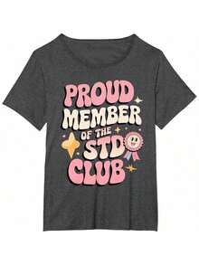 Embarrassing STD Funny Inappropriate Hilarious Adult Humor T-Shirt - Black - View 9