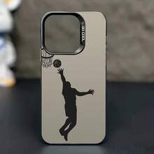 Funda para Teléfono con Diseño Creativo y Elegante de Baloncesto - Adecuada para iPhone - Negro - Ver 5