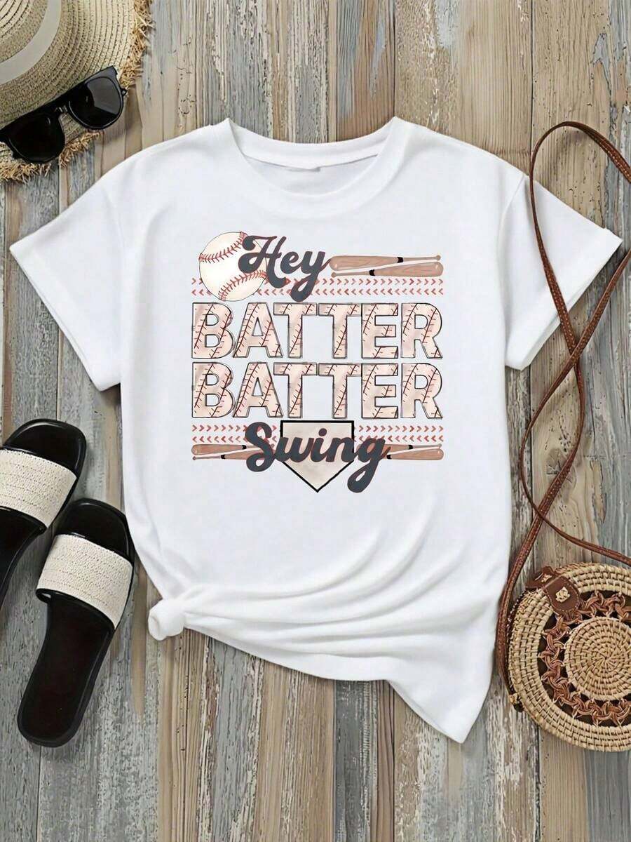 Camia de mujer con temática de béisbol, camia gráfica en blanco y negro, opciones de impresión de bate y pelota de béisbol, estilo deportivo casual de verano para mujeres, perfecta para días de juego, actividades al aire uso diario, camias de verano, camias gráficas, atuendos de verano para mujeres, camias gráficas, camias cortas para mujeres, tops para mujeres, vintage de algodón, ropa linda para mujeres, atuendo de Navidad para mujeres, vestidos elegantes de mujer, camisas, ropa deportiva para mujeres, gimnasio, , camisas deportivas para mujeres Ideal para regalar. Camisetas para mujer, camisetas para hombre, camisas > Elegantes. Estilo bohemio. Blusas suaves, transpirables y cómodas para mujer, ideales para primavera, verano y otoño, perfectas para vacaciones, viajes y uso diario, y para ver partidos. - Blanco - Ver 1