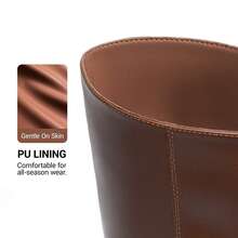 Women's Mid Calf Riding Boots Square Toe Retro Banana Boots Chunky Block Heel Pull-On Fashion Boots - Brown - View 9