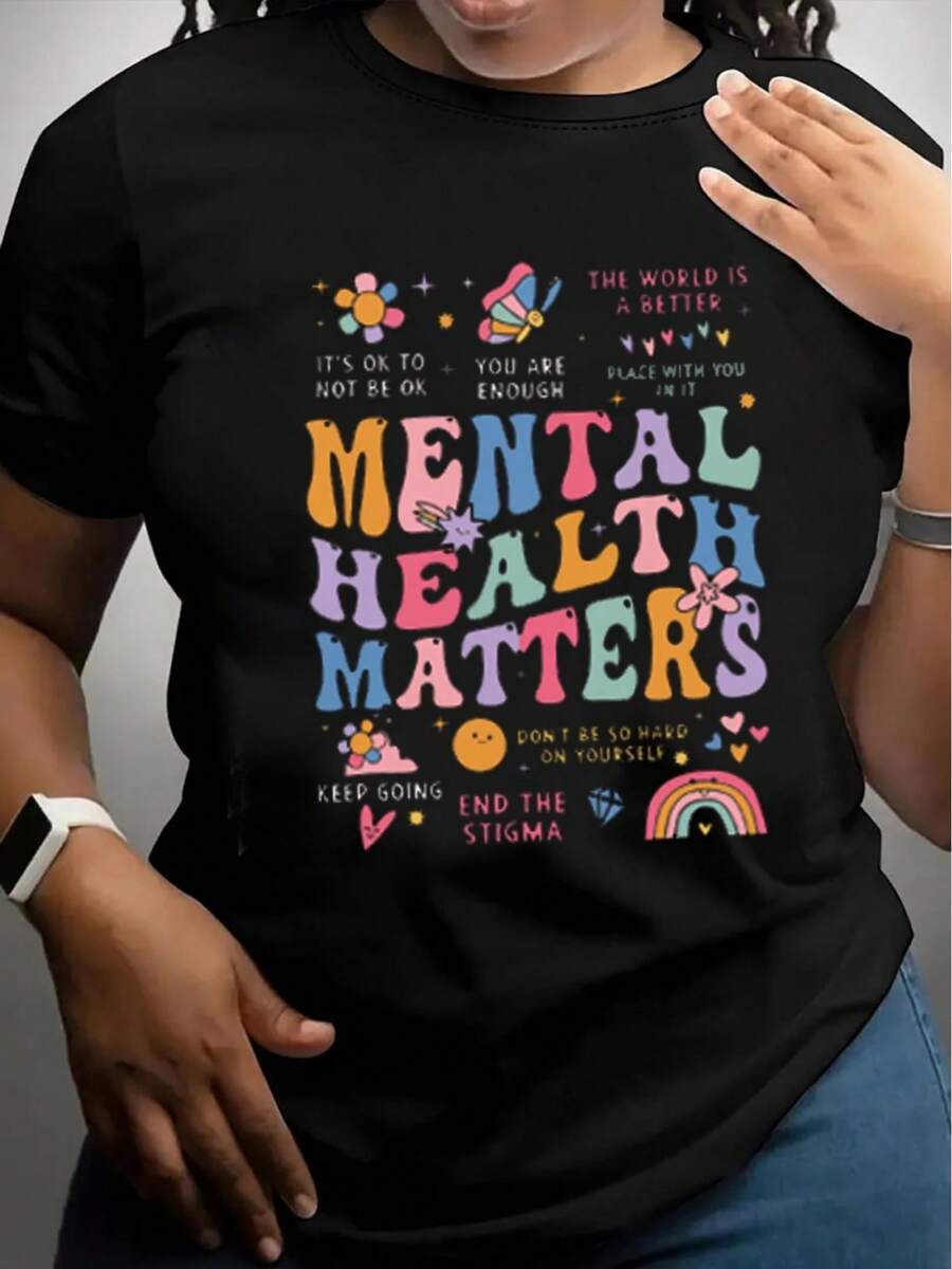 Women's Casual Short Sleeve T-Shirt, 1 Pack, 100% Pure Heavyweight Cotton - Comfortable Crew Neck, Soft And Pretty Top - 黑色 - 查看 1