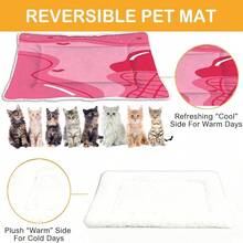 1pc Soft Pet Bed Pad With Geometric Art Pattern, Washable Dog Crate Mat Suitable For Small/Medium/Large Dogs, Reversible Dog Kennel Cushion, Cat Bed Mat, 4 Seasons - Multicolor - View 4