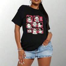 1 pieza de camiseta de fans del de Arirang World,% algodón, ligera y aireada, regalo perfecto para fans de , concierto 2026-2027,  Idol, 180g,% algodón. - Negro - Ver 6