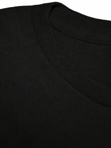 Christian T-Shirt With God's Name For Women, Casual T-Shirt With Rainbow Letters Yahweh RafaElohim, 100% Pure Cotton, Comfortable Colors, Short Sleeve And Round Neck Design, New Fitted Round Neck T-Shirt For Women, Spring/Summer Design Style, Couple Style, Perfect To Wear Together. - 黑色 - 查看 5