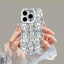 Tema del dinero verde y blanco de Benjamin Franklinfunda de teléfono Fundas compatibles con ,Apple,VIVO,OPPO,,, y Honor.Fabricadas en silicona TPU,ofrecen protección contra golpes y caídas.regalos para mamá - Blanco - Ver 2