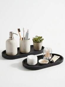 Bộ khay silicon đa năng – Lớn & Nhỏ, Chống thấm nước, Chống trượt, thích hợp dùng cho phòng tắm, bàn trang điểm, nhà bếp, đựng đồ trang điểm, chăm sóc da, trang sức, bông tẩy trang, bàn chải đánh răng, du lịch, bàn làm việc, đồ dùng gia đình, bảo quản mỹ phẩm, mặt bàn, đồ dùng nhỏ và sắp xếp đồ dùng hàng ngày. - Nhiều màu - Xem 4