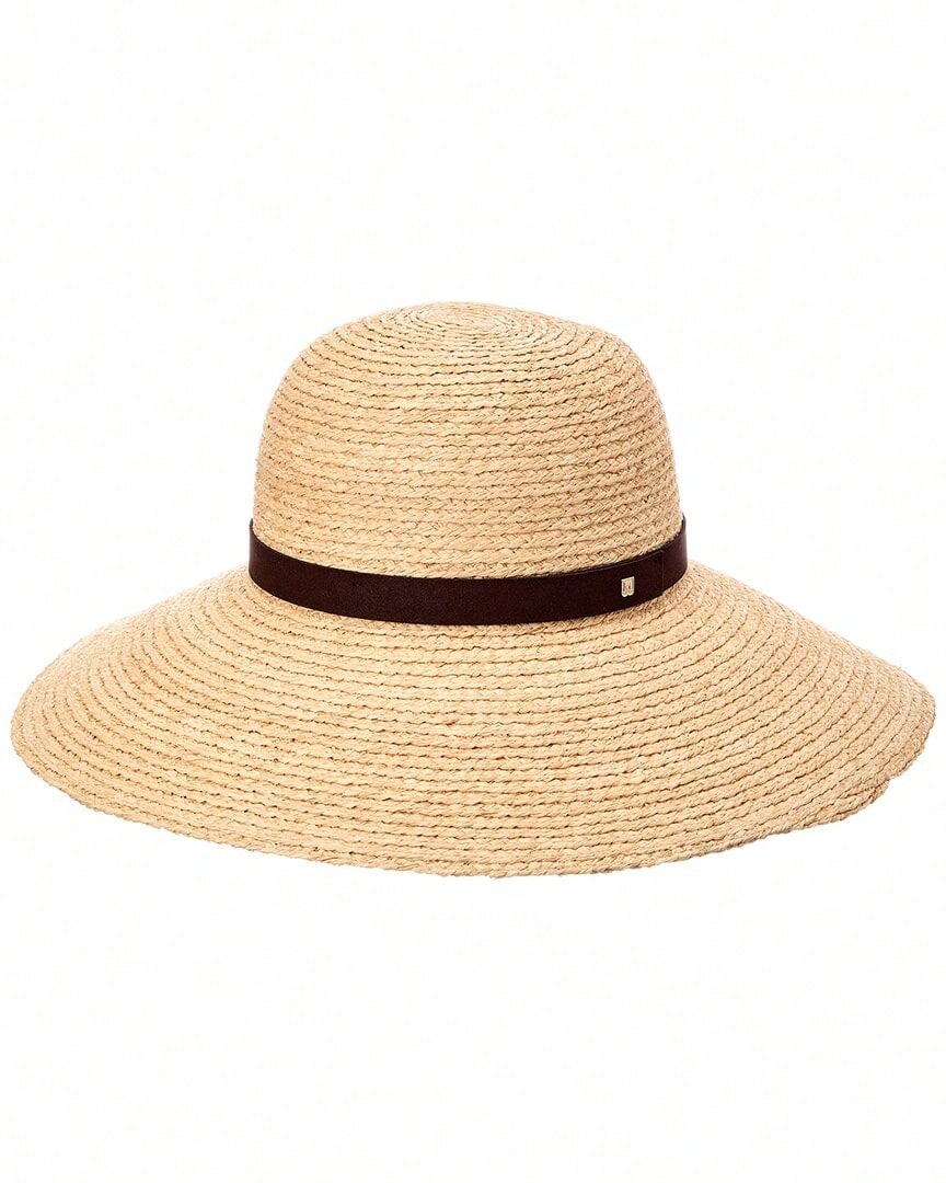 Bruno Magli Wide Brim Round Crown Straw Sun Hat - Multicolor - View 1