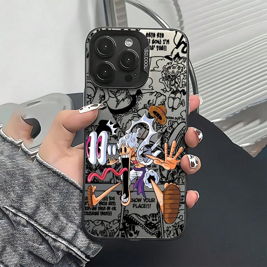An Anime Phone Case: Hot-Blooded Hat King Anime Phone Case Suitable For 17 16e 16 15 14 13 12 11 Mini Pro Max Air X XR XSMAX 8 7 Plus Anti-Fall Matte Back Cover 17 Case Scover De 17 Pro Max 17 Pro Max Case Case 16 Case - 混合顏色 - 查看 1