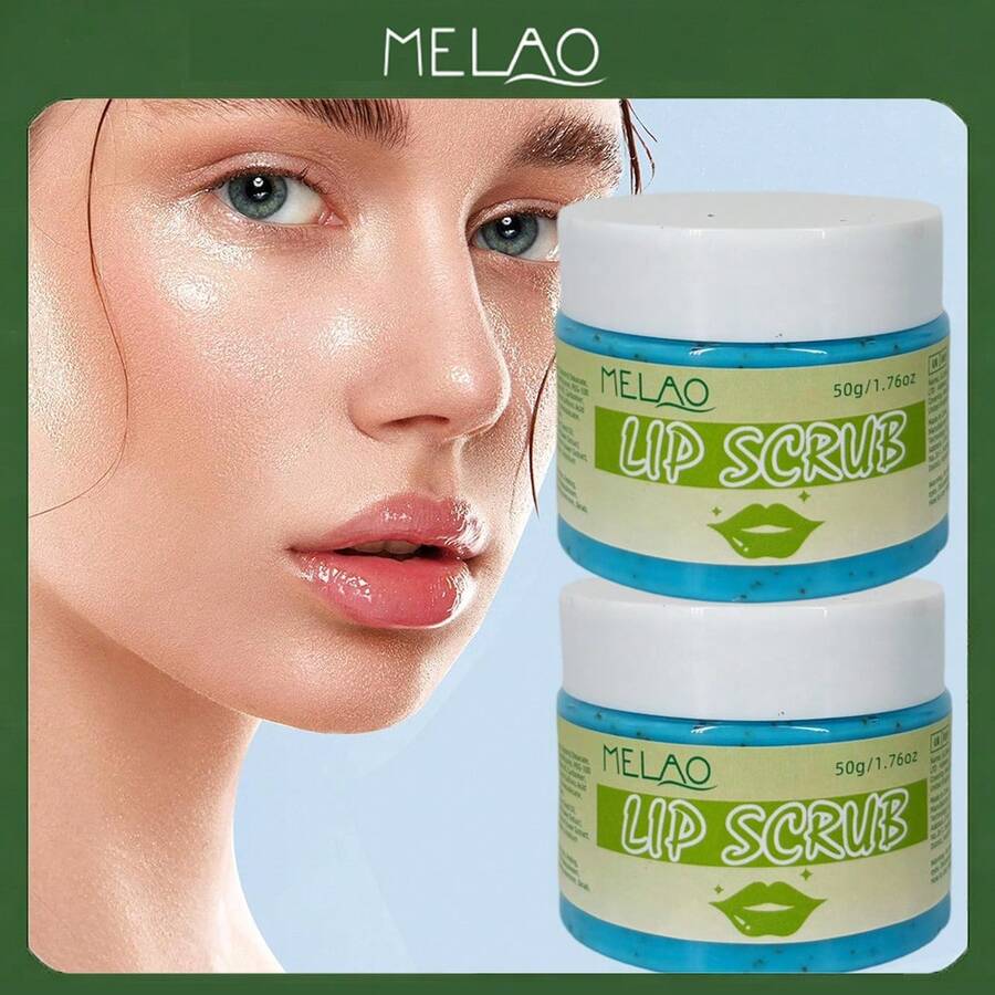 2 Packs MELAO Lip Scrub 50g, Gentle Exfoliating Lip Care, Removes Dead Skin, Moisturizes Dry Lips For Smooth, Plump Lips - 2 Pcs - View 1