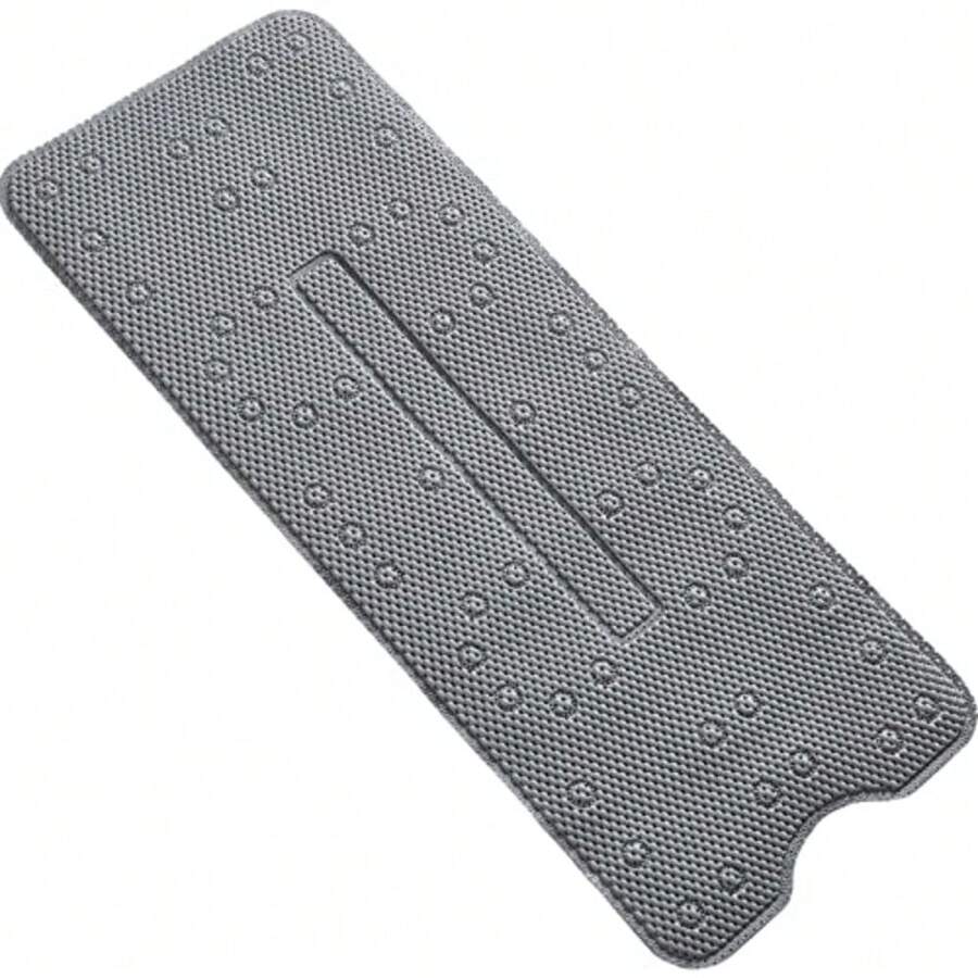 Webos - Tapete suave para tina antideslizante, de espuma viscoelástica con ventosas para baño en el interior de la tina, 40 x 16 pulgadas gris oscuro - 16 x 40 pulgadas gris oscuro - Ver 1