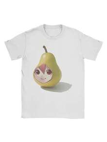 NuevacamisetaY2KCamiseta de cuello redondo con estampado de cara de pera, modelo 2026, cumple con todos tus requisitos. Muy adecuado para actividades al aire libre, desplazamientos diarios, el hogar, la oficina o cafeterías, se puede usar como ropa de casa, es lavable a máquina y es una opción ideal para vacaciones, carnavales, el Día de San Valentín y otros festivales. infantiles,artículosparaelDíadeSanValentín,conjuntosparapadresehijos,camisetascontemáticodelDíadeSanValentín,camisetasestampadasparahombresymujeres,camisas,camisetasconemojispopulares. - Blanco - Ver 1