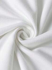 Camiseta informal de manga corta y cuello redondo de unicolor para hombres, con proceso de perforación caliente, nueva colección primavera/verano 2025, rave - Blanco - Ver 4