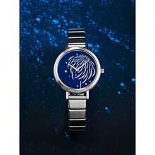 Reloj Casio Sheen, SHE-C130D-2AUPFY, Reloj de mujer con esfera de fuegos artificiales estrellada, cristal de zafiro, resistente al agua 50m, reloj de cuarzo de lujo con atmósfera, reloj de mujer con tonos azules de fuegos artificiales, correa de acero, reloj de muñeca soñador con estrellas, regalo para ella, reloj casual para oficina y uso diario, reloj de atmósfera elegante - Unitalla - Ver 10