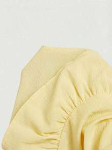 MOD Collar con colgante de concha, vestido casual mini para el verano - Amarillo - Ver 8