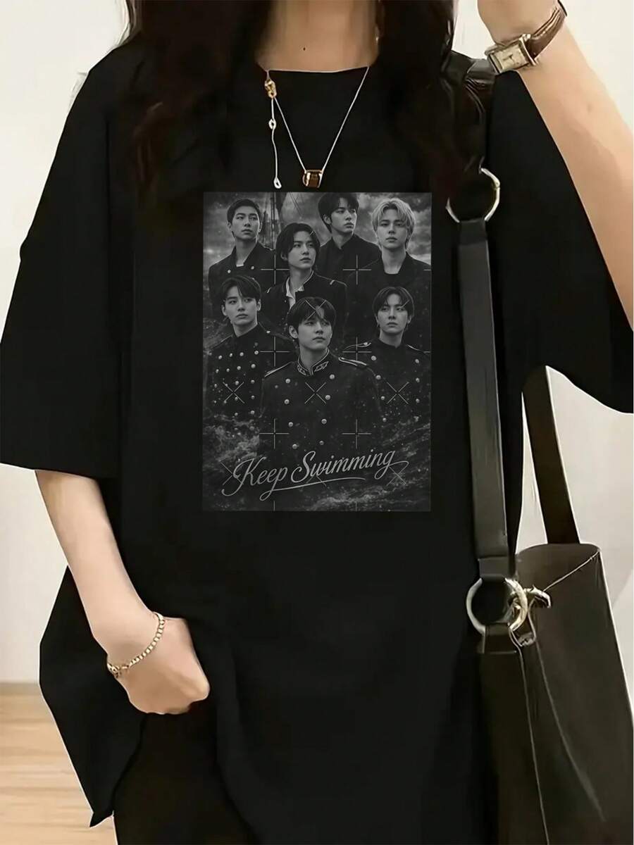 Women T-Shirts - Black - View 1