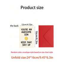 1pc "You Are The Best Nana" Birthday Card, Suitable For Sending Warm And Special Birthday Wishes To Grandma, Foldable Card With Space To Write Your Own Greeting (Comes With Random Envelope) - Nana's Grandson Is Not Ugly - View 14