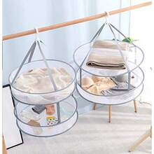 Flat Drying Net, Clothes Drying Net, Laundry Drying Net, 2 Tiers, Folding, Prevents Shape, Windproof, Knit, Sweater, Stuffed Toy, Pillow, Compact, Storage - 261cm - チェックする 7