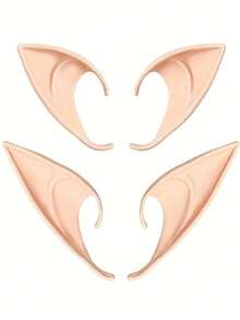 1/2/4 Pairs Elf Fairy Ears - Multi-Functional Comfortable Holiday And Halloween Costume Accessories - Color - View 5