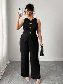 Conjunto de talla grande de Halloween - Negro - Ver 8