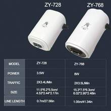 Quiet Aquarium Air Pump, Adjustable Air Flow Dual-Output Air Compressor, Fish Tank Oxygenator Pump, 220V-240V, 3.5W/8W - EU C Type Plug(220-240V) - View 10
