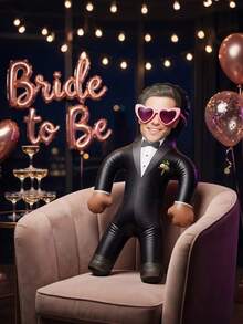 Custom Party Prank Props,Custom Face Inflatable Doll, Customizable Exclusive Inflatable Doll, Personalized Prank Gift, Bachelorette Party Favor, Party Prank Props, Fun Bachelor/Bachelorette Party Props, Inflatable Pillow, Bride Party Prank Gifts, Groom Face Doll - Multicolor - View 6