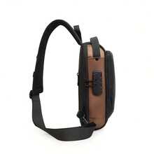 1 pieza Bolso bandolera antirrobo para hombres con cerradura de combinación y puerto USB para uso empresarial y diario - Multicolor - Ver 5