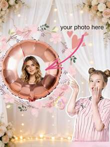 Customizable Photo Balloons - Personalize With Your Own Photos For Birthday, Wedding, Graduation And Anniversary Decorations - No Power Needed, Easy To Set Up - White, Pink, Gold, Black And Rose Gold Available - Perfect For Photo Ops, Party Supplies, Holiday Decor, Event Planning - Multicolor - View 4