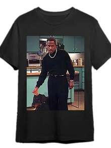 Camiseta unisex de manga corta, estilo Y2KEstéticaHombresImpresoCamisetaRetroImprimir,SueltoInformalSuperior,TranspirableInformalVersátilRedondoCuelloCortoCon mangasDiarioDesplazamientos diariosDe modaSuperior,EsencialparaVeranoCalleTrendsplayerashombre, , , Dazymujer,romwehombres, bohochic,maestrasregalos,camisetaparaconjuntos de mujercon curvasparamu,y2k, - Negro - Ver 6