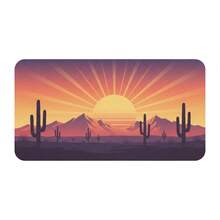 Ropa Curvy En Oferta Y  Retro Sunset Mexican Desert Tee - Vintage 80S Style Landscape GraphicCamisetas Para Mujer Y2K - Negro - Ver 9
