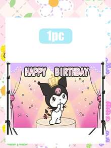 Bộ phông nền sinh nhật chủ đề các nhân vật Sanrio, gồm 6 thiết kế ngộ nghĩnh của My Melody, Kuromi, Cinnamoroll và Hello Kitty với họa tiết pastel, dòng chữ "Chúc mừng sinh nhật" và những khung cảnh mộng mơ. Được làm từ chất liệu vải nhẹ, chống nhăn với hình ảnh in sắc nét, độ phân giải cao, phông nền này sẽ tạo thêm tính thẩm mỹ vui tươi và hài hòa cho các buổi tiệc sinh nhật, chụp ảnh và các sự kiện theo chủ đề. - Nhiều kiểu dáng - Xem 9