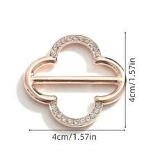 3 Pieces Of Women's Shirt Tie Clips, Women's Scarf Clasps, Women's Belt Buckles, Fashionable Metal Accessories, Ring Accessories - Multicolor - View 9