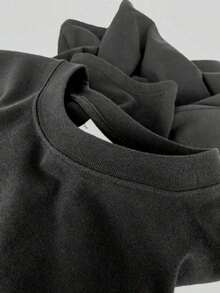 GiftBear Camiseta Casual para Hombre con Estampado de Dibujos Animados, Estilo Streetwear, Impresión a Doble Cara, 100% Algodón, Tema Chase A Bag, Suave - Negro - Ver 6