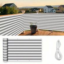 Sun Shade Net, Outdoor Sun Shade Net, Plant Sun Shade Net. Made Of High-Density Polyethylene With 90% Shading Rate And Copper Buckles, Easy And Effortless To Hang Up. Suitable For Terraces, Backyards, Dog Houses And Pergolas. It Features UV Protection, Breathable And Evenly Woven Fabric, Reinforced Plastic Corners For Durability And Damage Resistance, Copper Buckle Eyelet Design With Multiple Size Options, Long-Lasting And Sturdy. - Light Gray - View 2