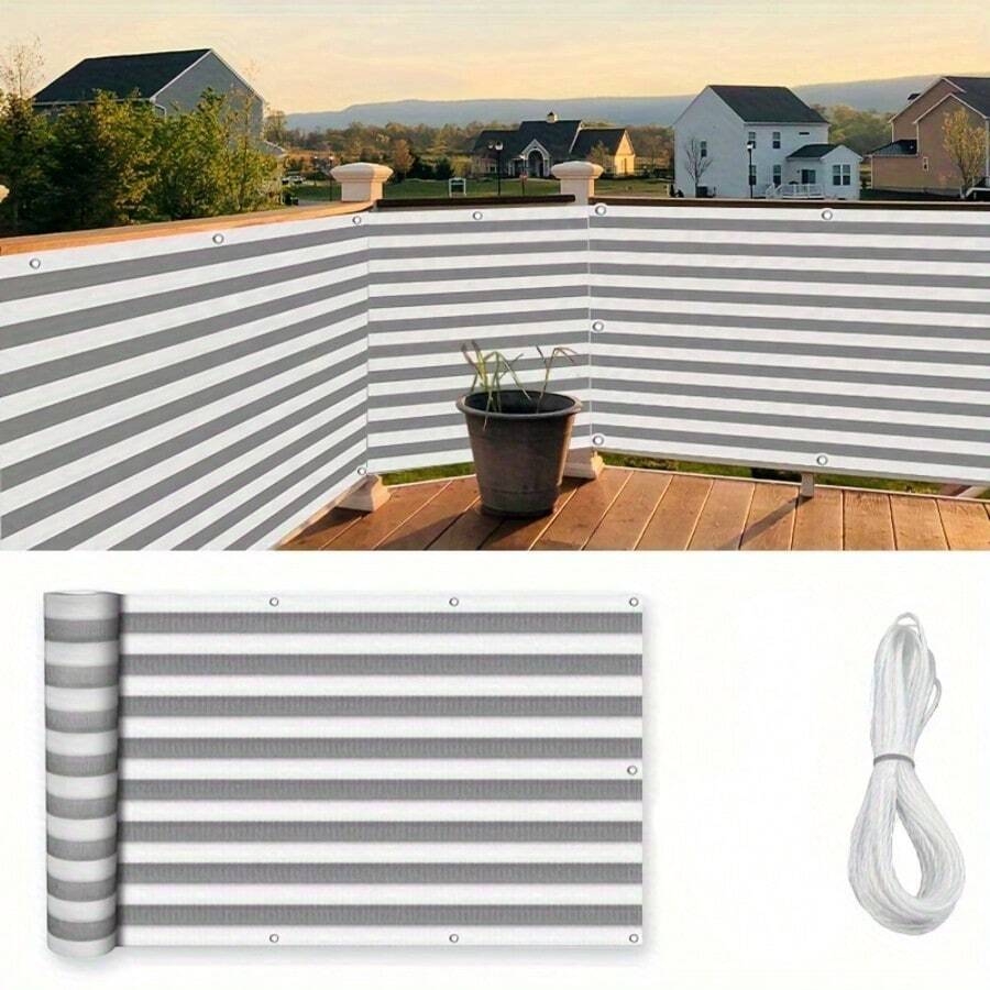 Sun Shade Net, Outdoor Sun Shade Net, Plant Sun Shade Net. Made Of High-Density Polyethylene With 90% Shading Rate And Copper Buckles, Easy And Effortless To Hang Up. Suitable For Terraces, Backyards, Dog Houses And Pergolas. It Features UV Protection, Breathable And Evenly Woven Fabric, Reinforced Plastic Corners For Durability And Damage Resistance, Copper Buckle Eyelet Design With Multiple Size Options, Long-Lasting And Sturdy.