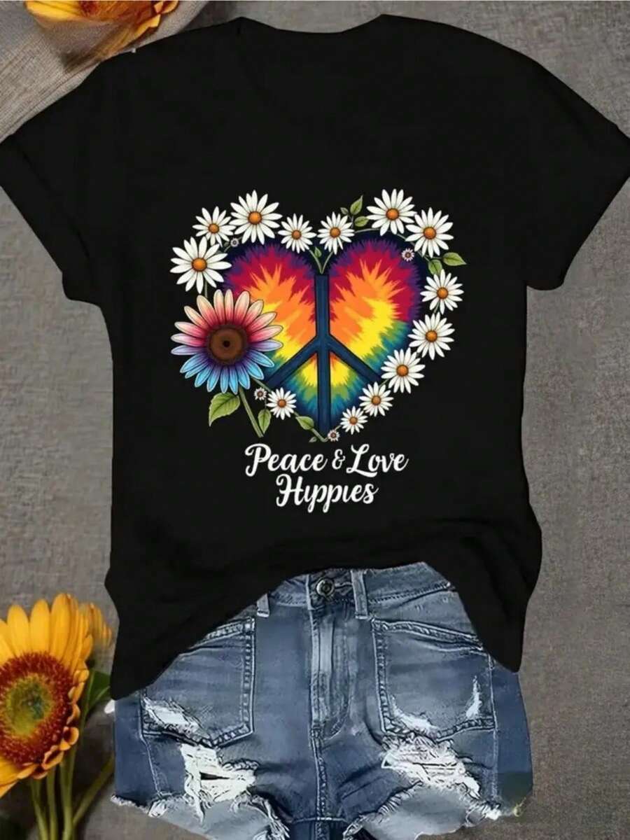 Blusas elegantes dama,Camiseta con estampado de letras elegantes, queda bien en todo tipo de cuerpo, estilo sencillo y versátil, ideal para uso diario y regalos en San Valentín