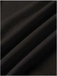 Camiseta de vestir infantil con patrón impreso manga corta - Negro - Ver 3