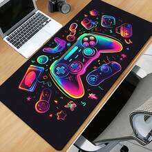1 tấm lót bàn in HD hình tay cầm chơi game - Tấm lót chuột đa năng cỡ XXL, dùng cho bàn phím và chuột chơi game, bàn làm việc văn phòng và máy tính. Món quà ý nghĩa dành cho gia đình và bạn bè. - Chuột Pad - Xem 6